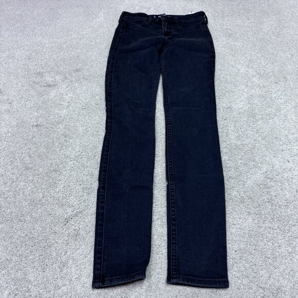 Hollister Jeans High Rise Jean Legging Black Pockets Women’s Size 1 Long - Picture 1 of 11